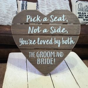 NWT Hobby Lobby wedding sign table sign rustic wedding